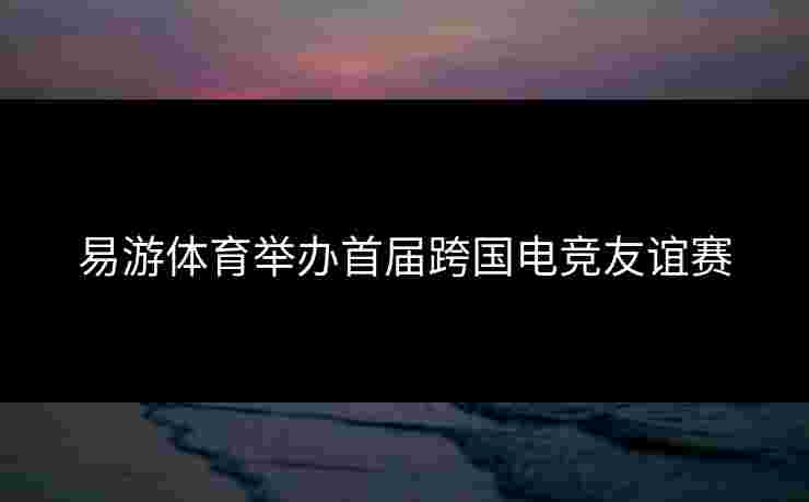 易游体育举办首届跨国电竞友谊赛 易游体育举办首届跨国电竞友谊赛