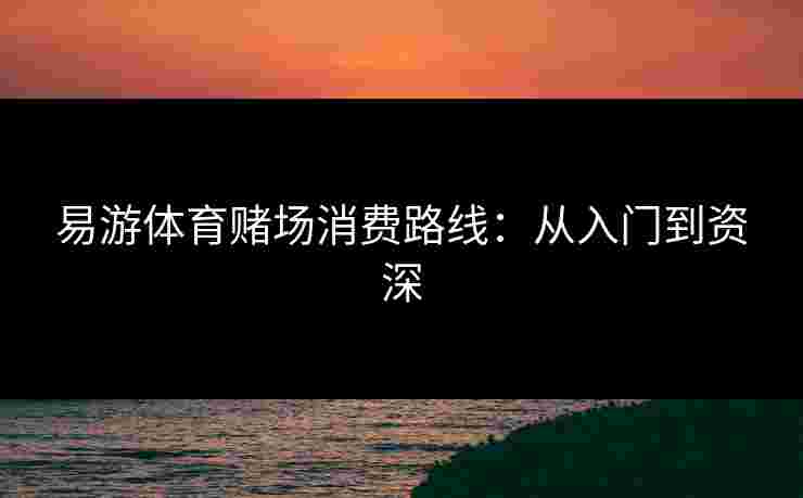 易游体育赌场消费路线：从入门到资深